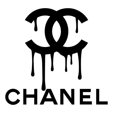 chanel dripping logo vector.